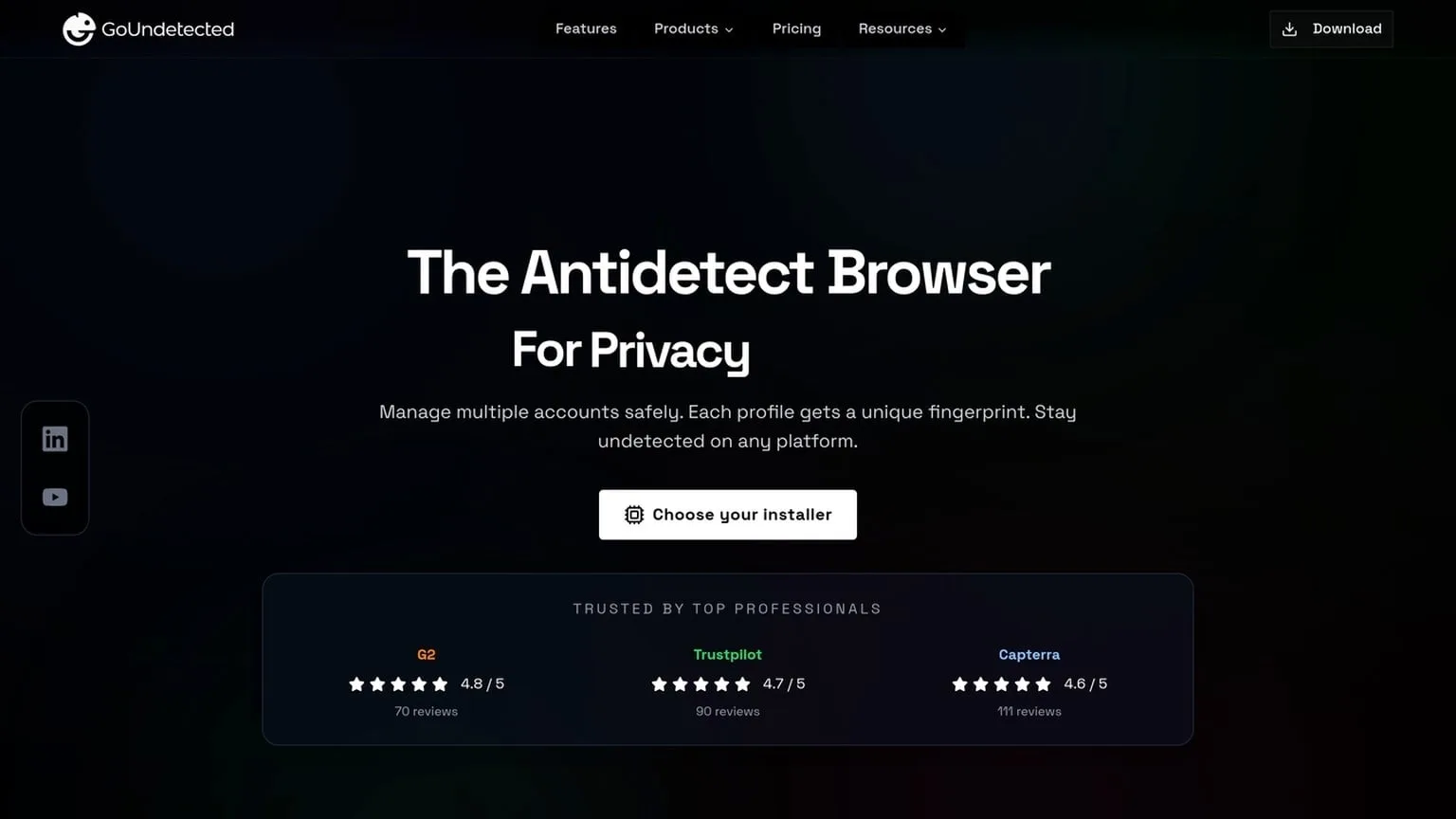 Anonymous browser